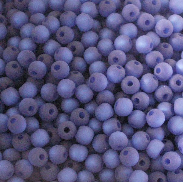 100 Stück matte Polaris-Perlen *6 mm*, mehrere Farben