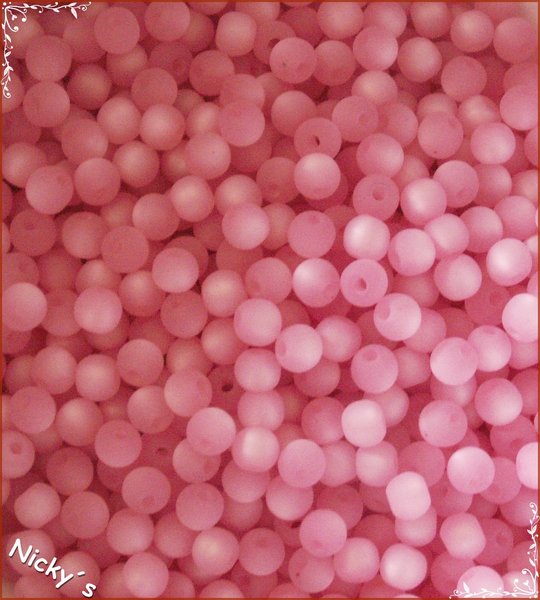 100 Stück matte Polaris-Perlen *6 mm*, mehrere Farben