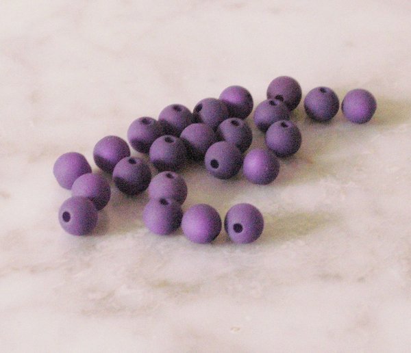 20 Stück matte Polaris- Perlen *10 mm*, 24 Farben