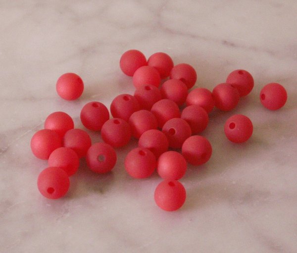 20 Stück matte Polaris- Perlen *10 mm*, 24 Farben