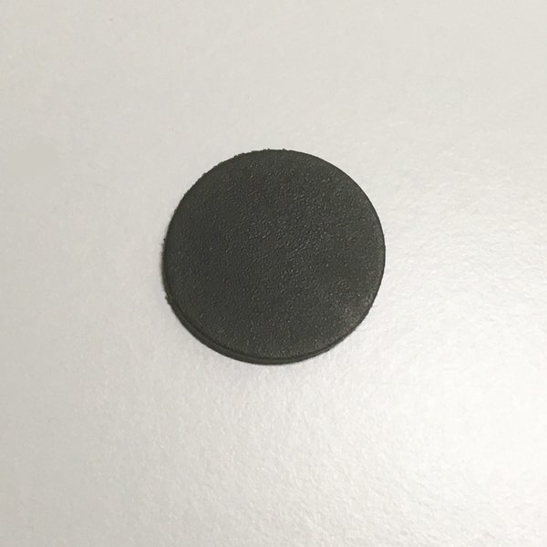 Schwarze runde Leder-Stanzteile 30 mm