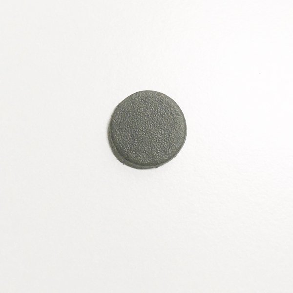 Schwarze runde Leder-Stanzteile 15 mm