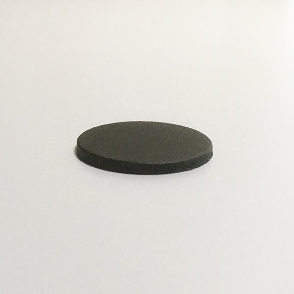 Schwarze runde Leder-Stanzteile 40 mm